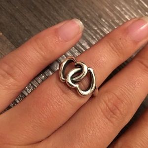 James Avery Linked Hearts Ring