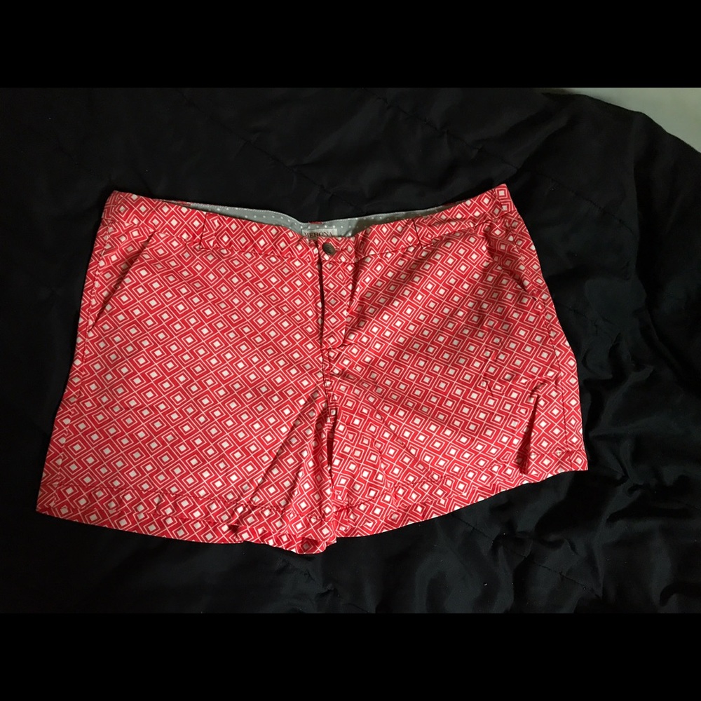 Size 18 Merona Red and White shorts