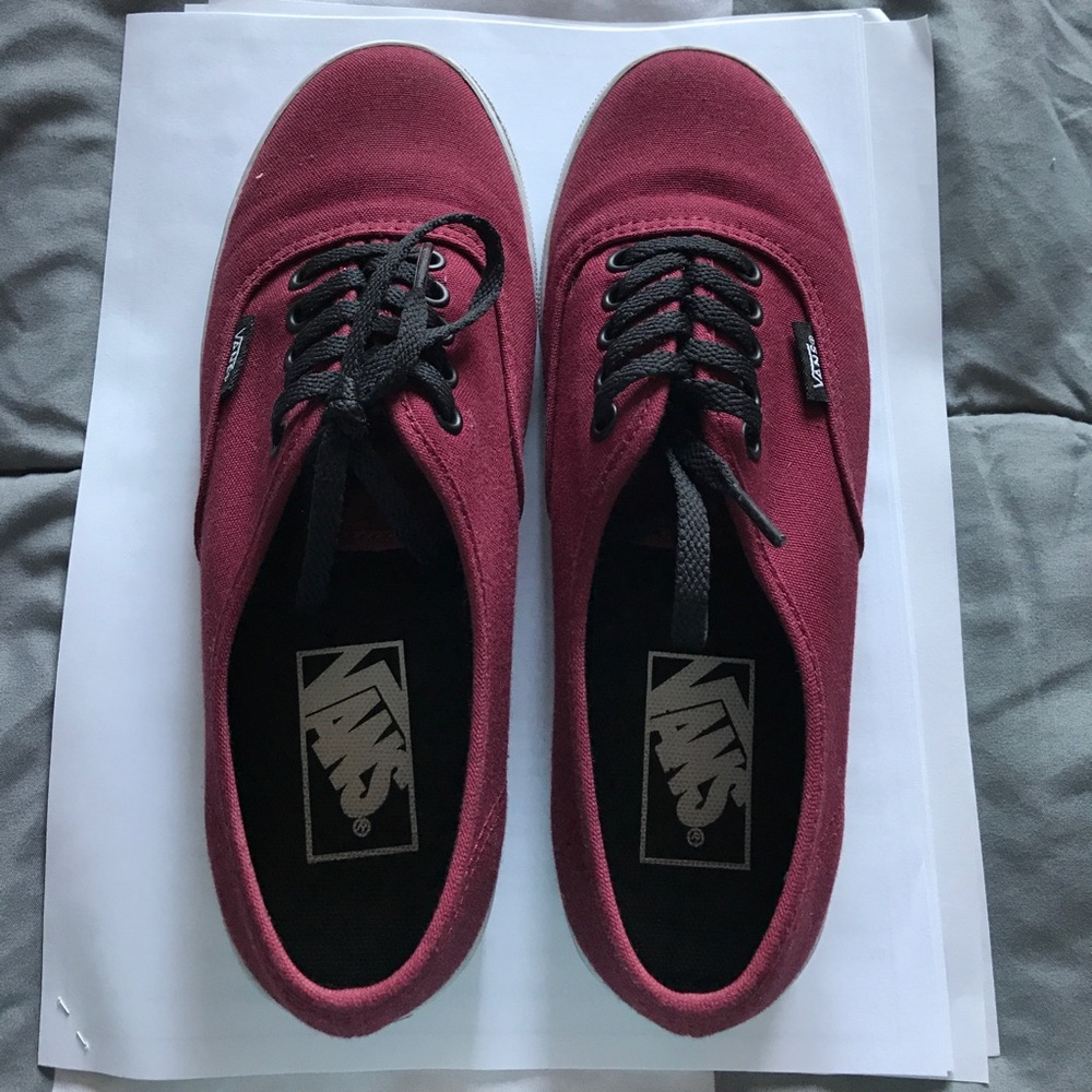 Burgundy Vans
