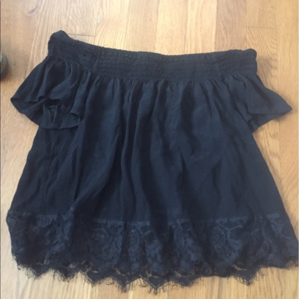 Black Off the Shoulder Top