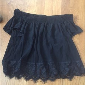 Black Off the Shoulder Top