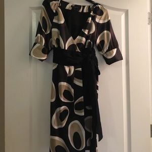 Banana Republic Black Wrap Dress
