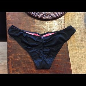 Victoria's Secret Pink black bikini bottom