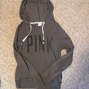 Pink hooded sweatshirt