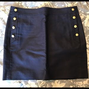 Adorable Navy Blue nautical J.Crew mini skirt