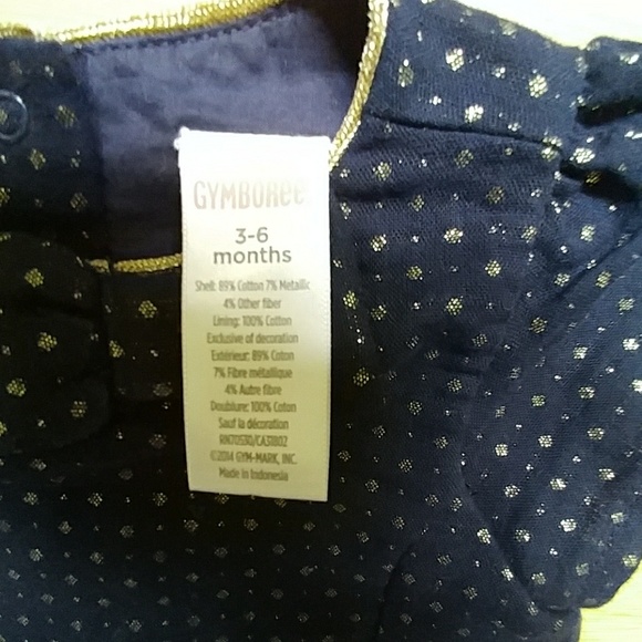 Navy Blue, gold accent pleaded dress w/ gold shoes - Picture 3 of 6