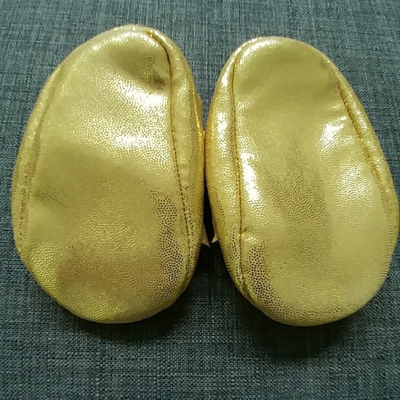 Navy Blue, gold accent pleaded dress w/ gold shoes - Picture 6 of 6