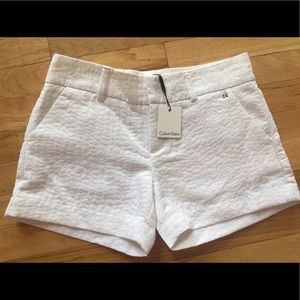 New Beautiful White Calvin Klein Shorts