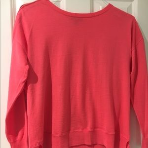 JCREW Soft Merino Shoulder Zip Sweater M Coral 💥
