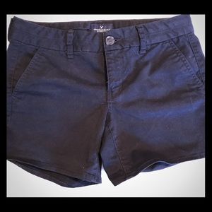 American Eagle Outfitters Black Midi Shorts
