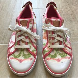 Coach "Barrett" Signature Poppy Sneaker