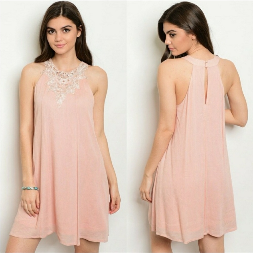 NWT Nikibiki lavender Jeweled neckline Dress