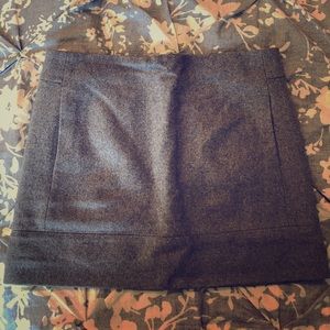 Gray Wool J.crew mini skirt