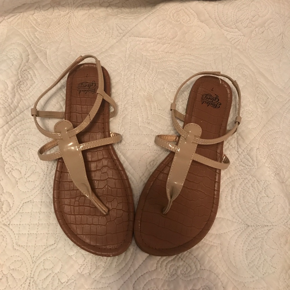 Nude strappy sandals