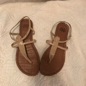 Nude strappy sandals