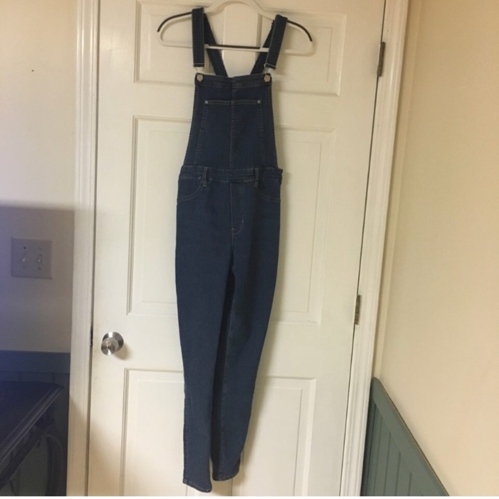 H&M Blue Skinny Overalls