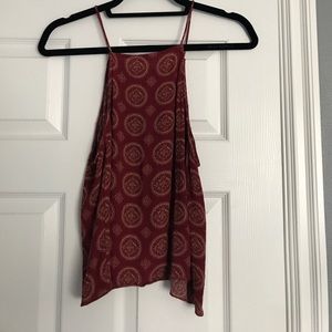 red halter tank top