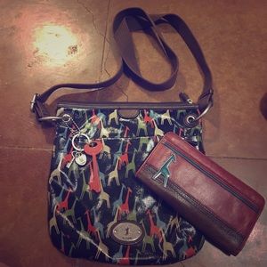 Fossil Key-Per Crossbody Purse