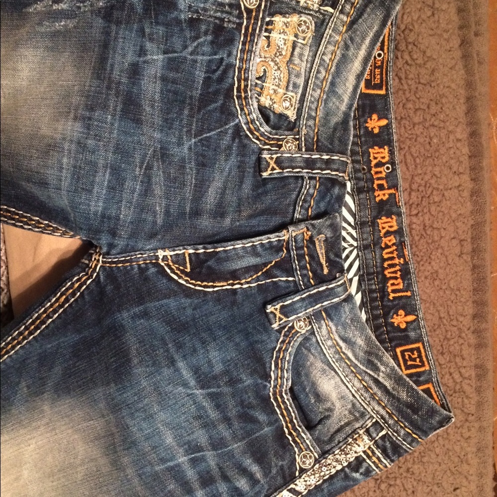 Rock revival ankle jeans size 27