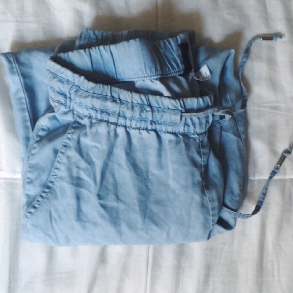 h&m chambray joggers