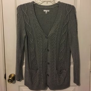 Gray with sparkles cardigan
