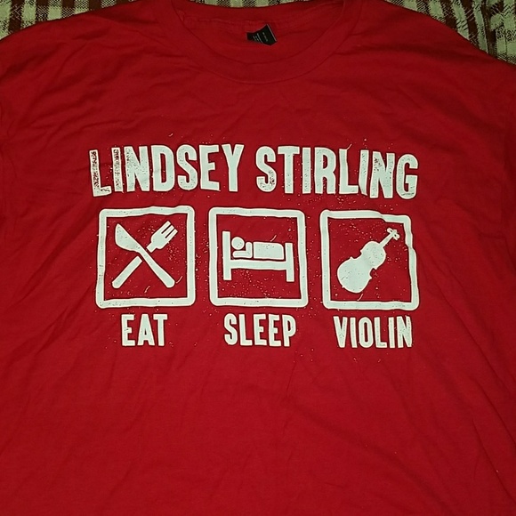 Lindsey Stirling "Eat, Sleep, Violin" tee - Picture 1 of 3