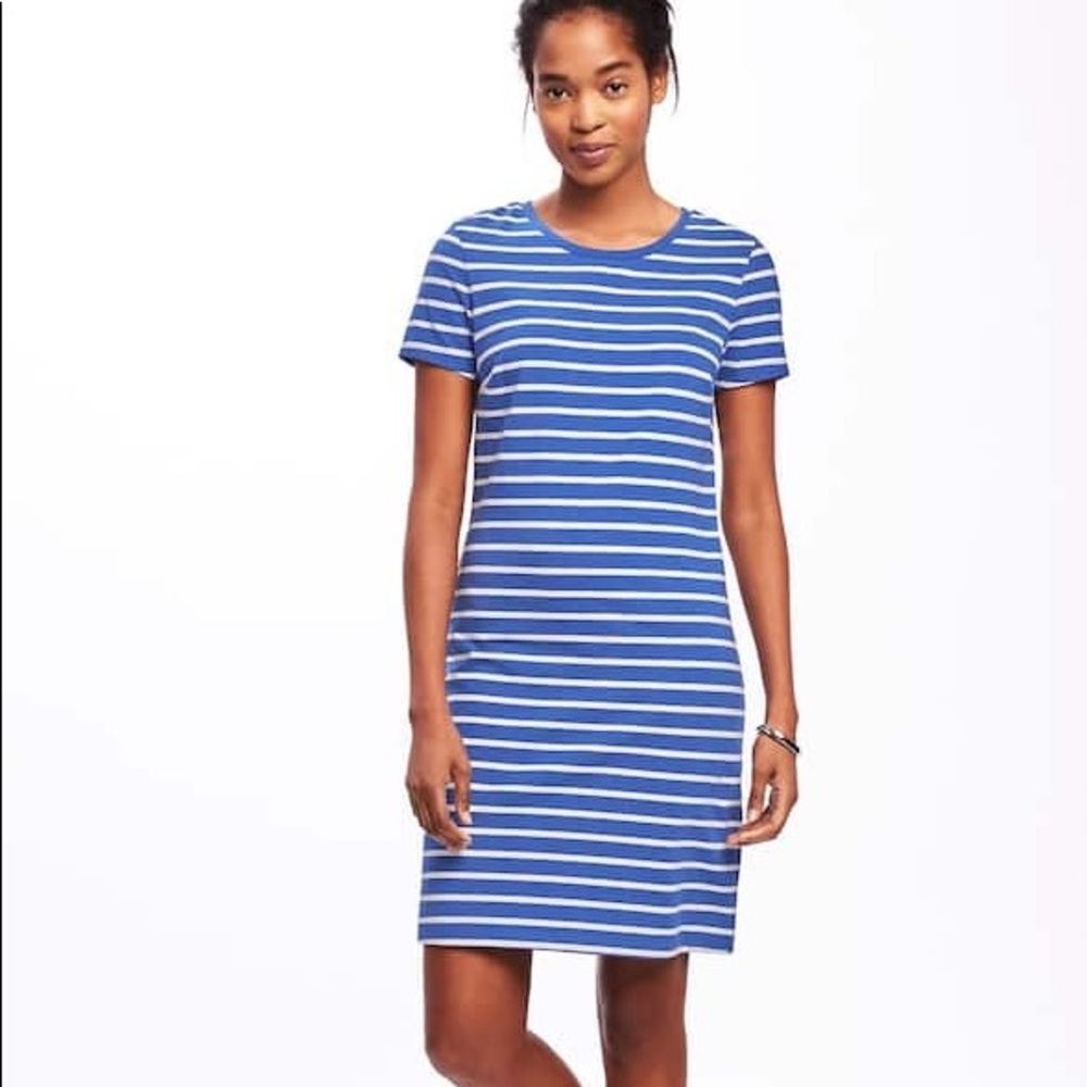 Old Navy size M striped stretchy dress.