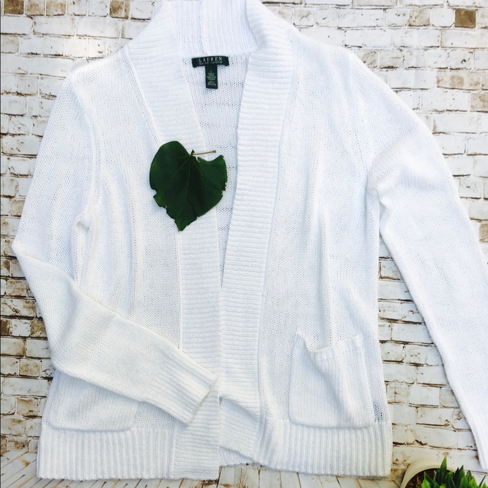 Ralph Lauren women's open front cardigan - L