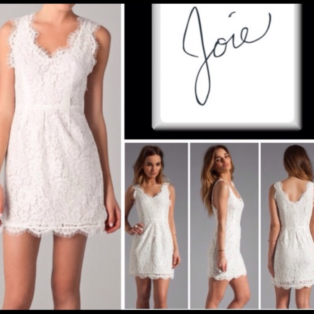 Joie Rori lace white dress--size XS
