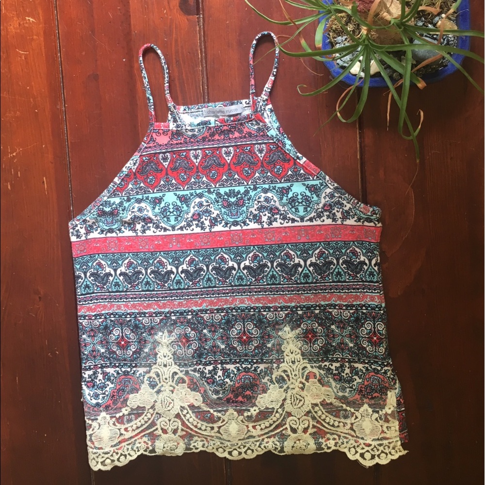 Boho Paisley Print Tank