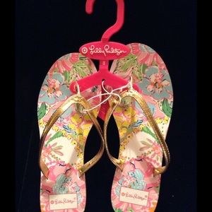 Lilly Pulitzer flip flops size 8