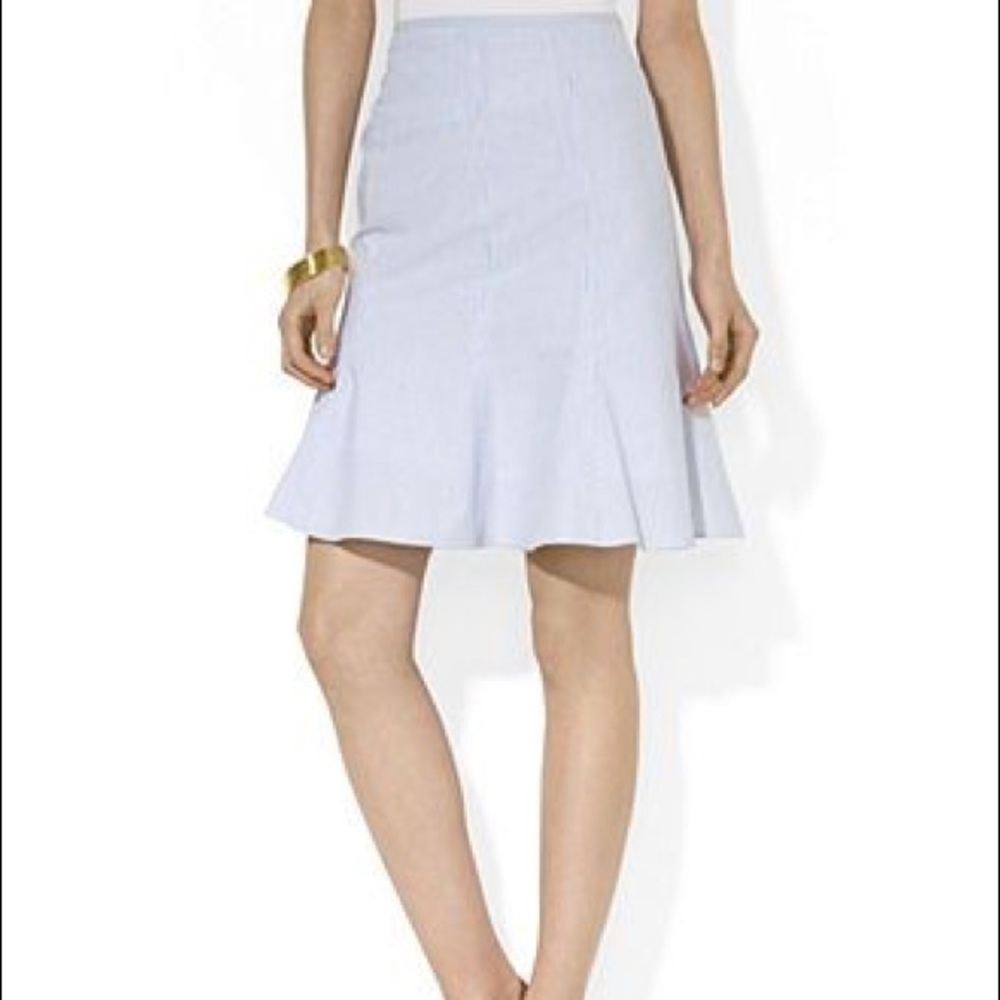 LAUREN by Ralph Lauren Seersucker Skirt