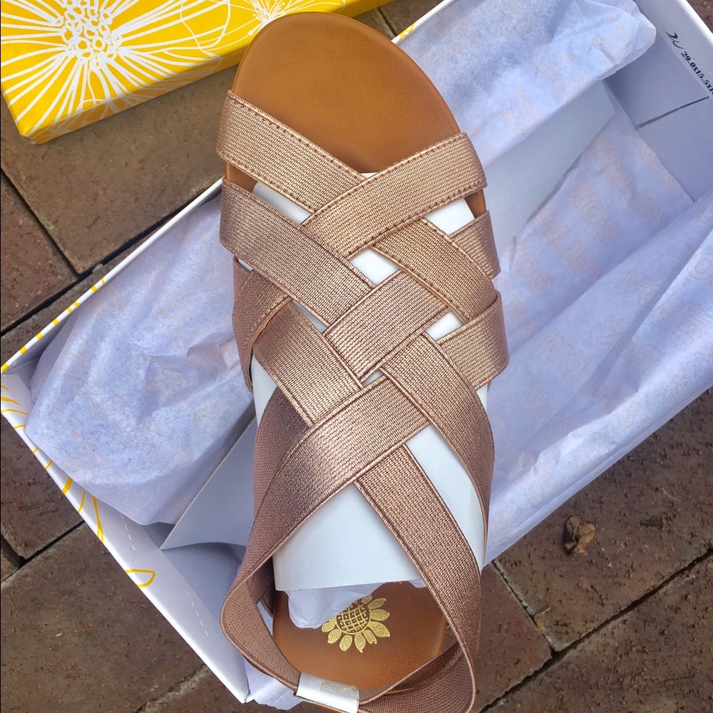 NIB Yellowbox Rose Gold Sandal size7
