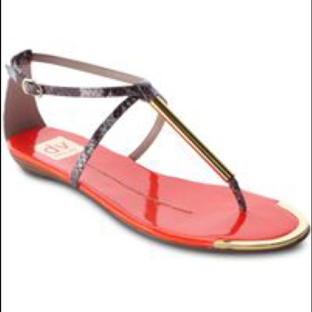 Dolce vita Archer gold /neon orange / snake skin