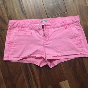 Express pink shorts