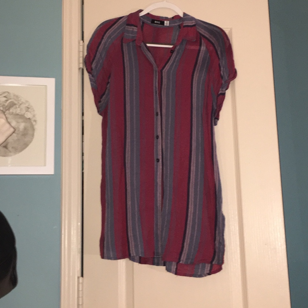 Urban Outfitters Striped Button-up