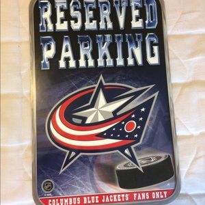 Columbus Blue Jackets Reserved Parking Sign