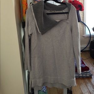comfy grey sweater dress