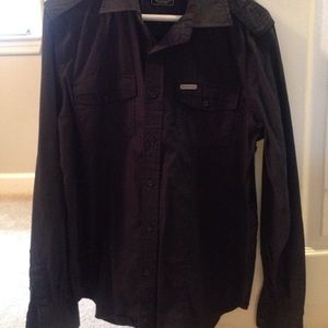 Black button up
