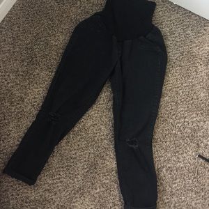 Jessica Simpson Maternity Ankle black denim