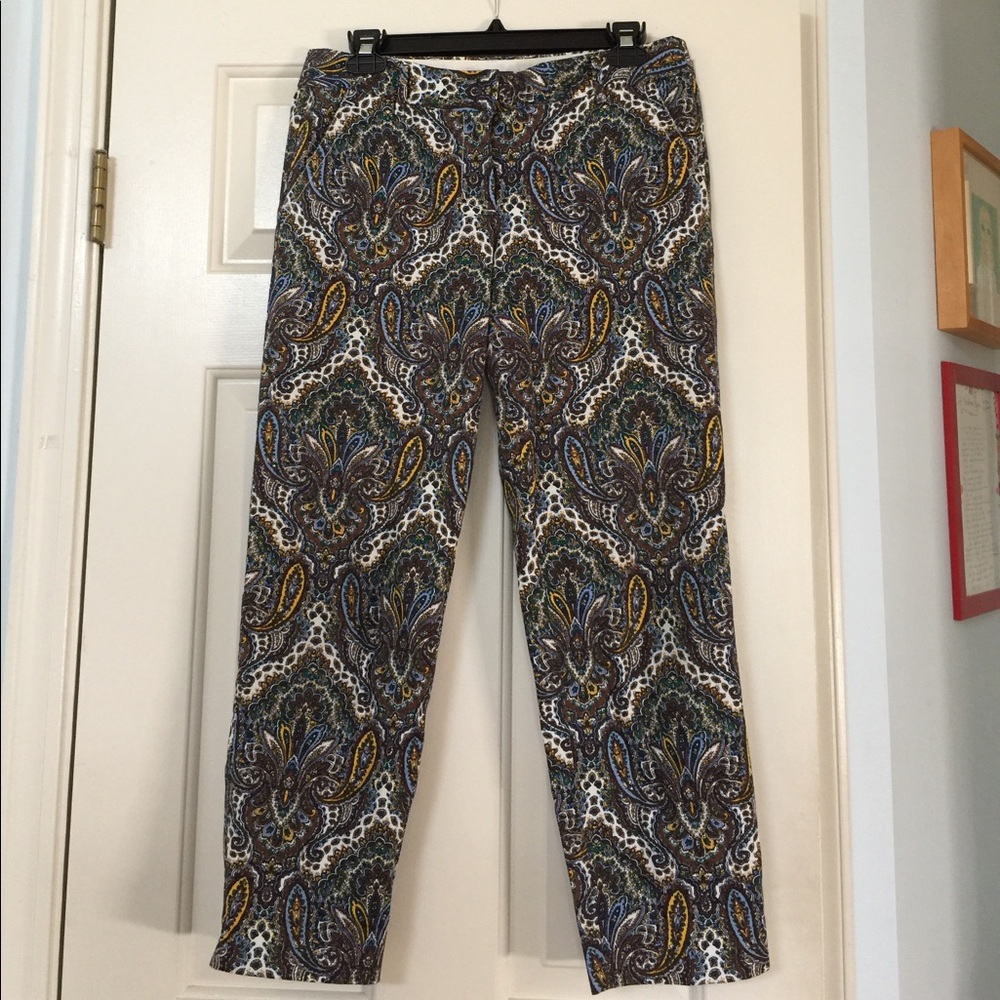 J crew paisley pants - perfect for summer!