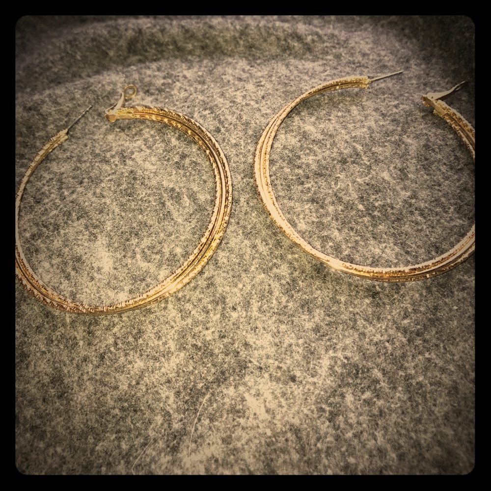 Gold Layered Hoops