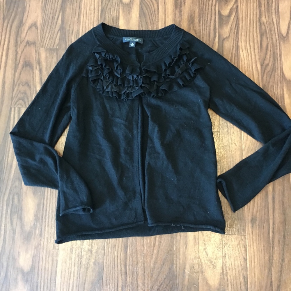 Banana republic ruffle detail cardigan