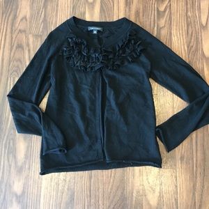 Banana republic ruffle detail cardigan