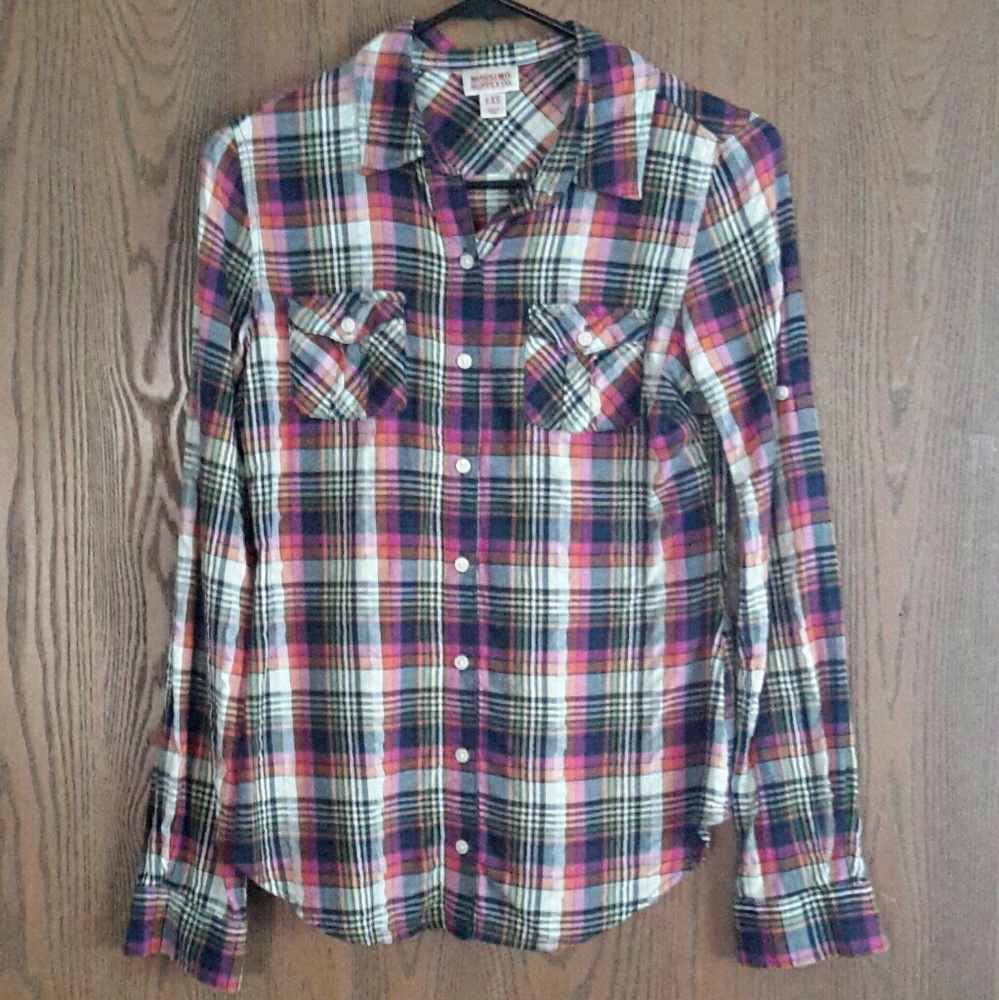 Plaid Button-down