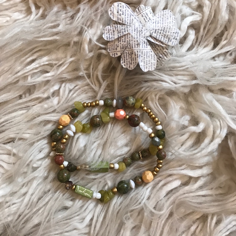 Earth tones handmade bracelet bundle ✨🌙☀️