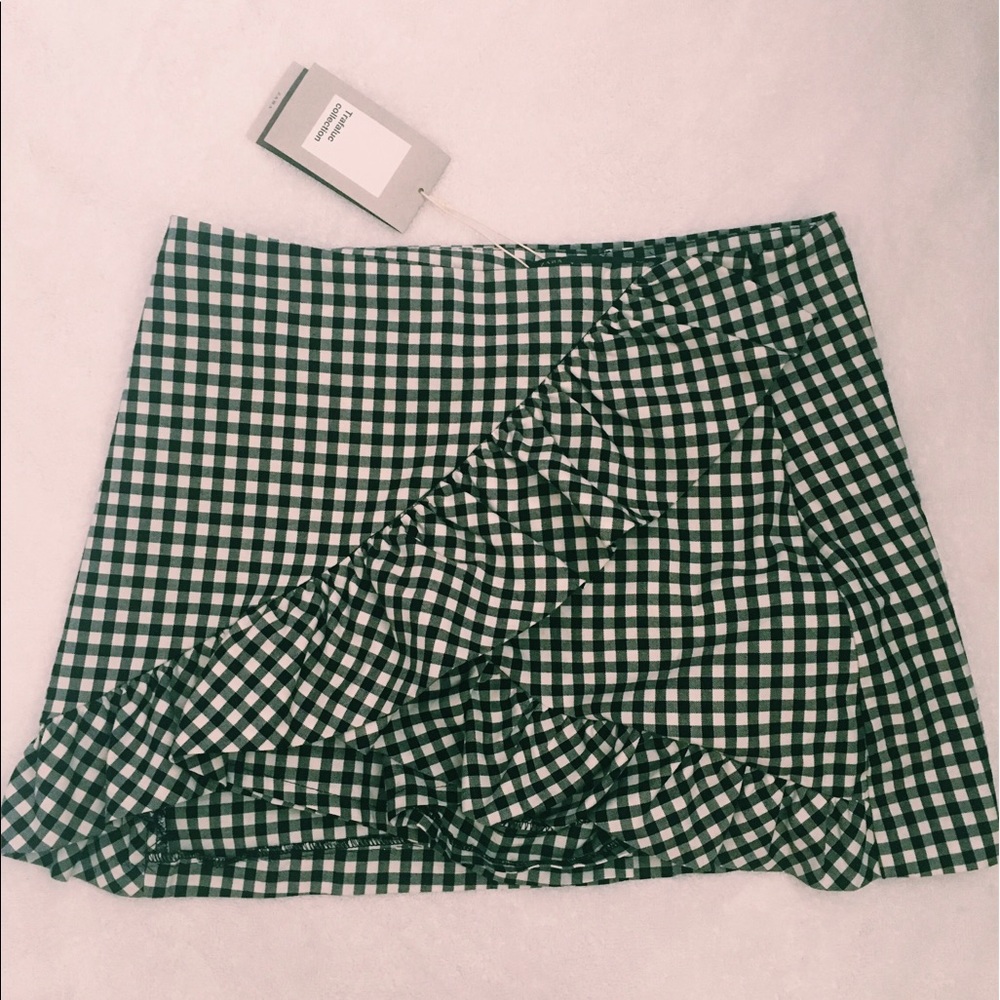 Medium gingham skort/skirt from Zara