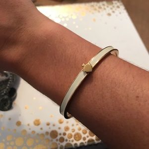 White Enamel Bracelet Kate spade