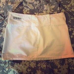 White Jean mini skirt