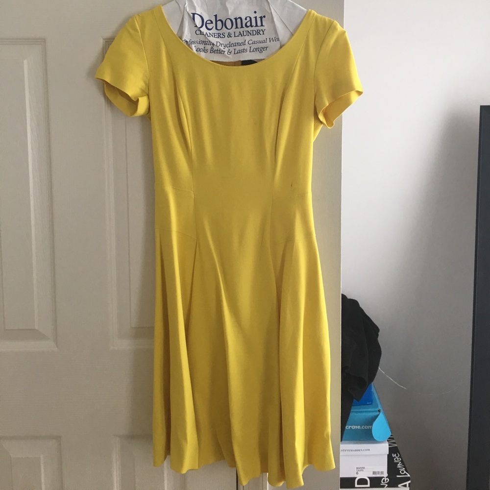 Yellow Versace Flare Dress